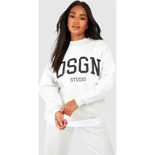 Sweat Oversize À Slogan Dsgn Studio - S - boohoo - Modalova