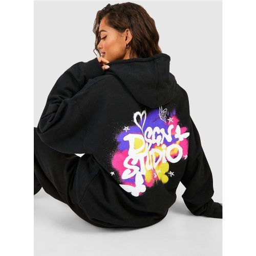 Sweat À Capuche Oversize À Slogan Dsgn Studio - S - boohoo - Modalova