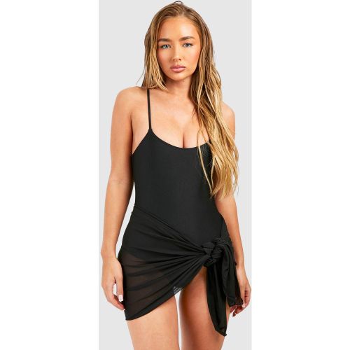 Ensemble Avec Maillot De Bain Et Paréo De Plage Noué - 42 - boohoo - Modalova