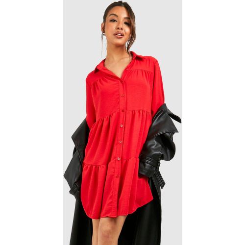 Robe Chemise À Volants - 34 - boohoo - Modalova