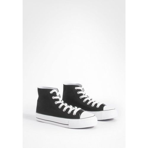 Baskets À Plateforme Et Lacets Montants - 37 - boohoo - Modalova