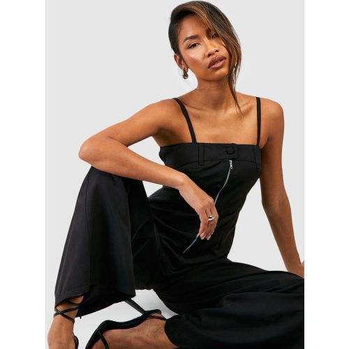 Combinaison Zippée À Bretelles - 38 - boohoo - Modalova