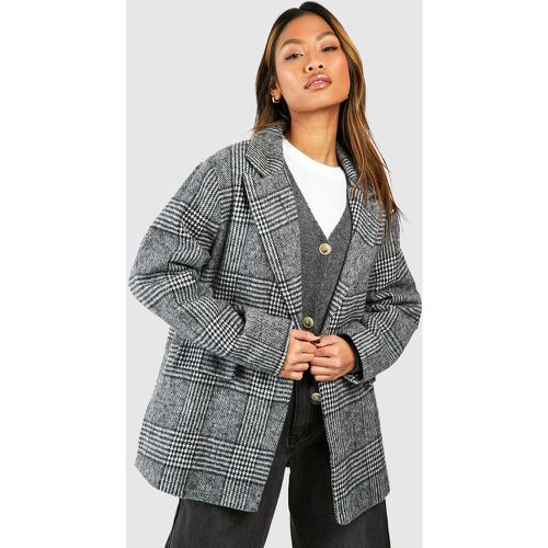 Blazer Oversize À Carreaux - 34 - boohoo - Modalova