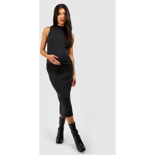 Maternité - Robe De Grossesse Mi-Longue À Col Montant Et Dos Nageur - 38 - boohoo - Modalova