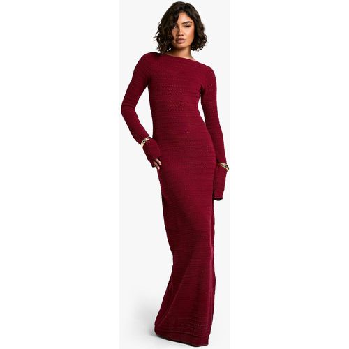 Tall" - Robe Longue Nouée En Crochet - 38 - boohoo - Modalova