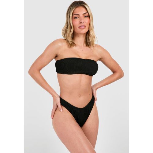 Bas De Maillot Taille Basse Plissé - Mix & Match - 36 - boohoo - Modalova