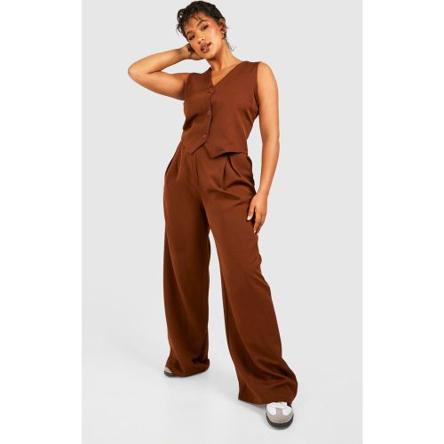 Grande Taille - Pantalon De Tailleur Plissé - 44 - boohoo - Modalova