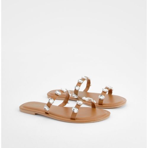 Mules À Ornements Strassés - Pointure Large - 40 - boohoo - Modalova