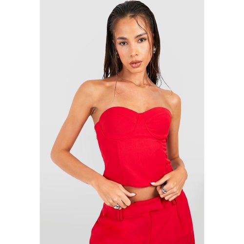 Top Bandeau Tissé - 40 - boohoo - Modalova