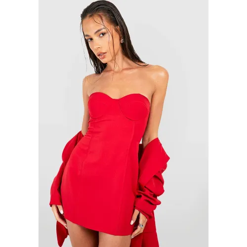 Robe Bustier Courte - 34 - boohoo - Modalova