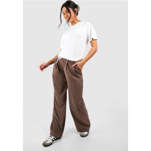 Maternité - Pantalon De Grossesse Large À Taille Contrastante - 36 - boohoo - Modalova