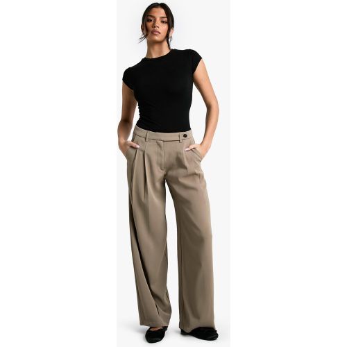 Pantalon De Costume Relax À Détails Pincés - 38 - boohoo - Modalova