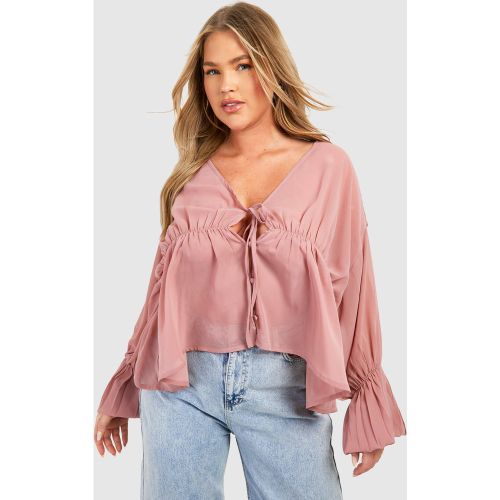 Grande Taille - Blouse Froncée - 52 - boohoo - Modalova