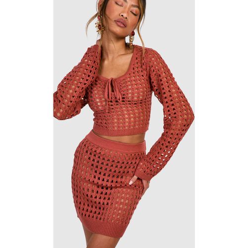 Mini-Jupe En Crochet - L - boohoo - Modalova