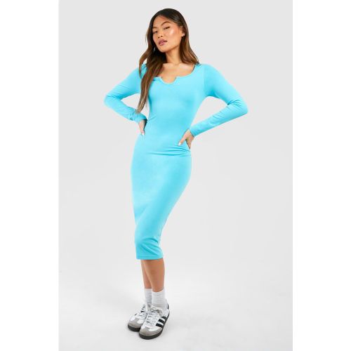 Robe Mi-Longue En Jersey À Manches Longues - 36 - boohoo - Modalova