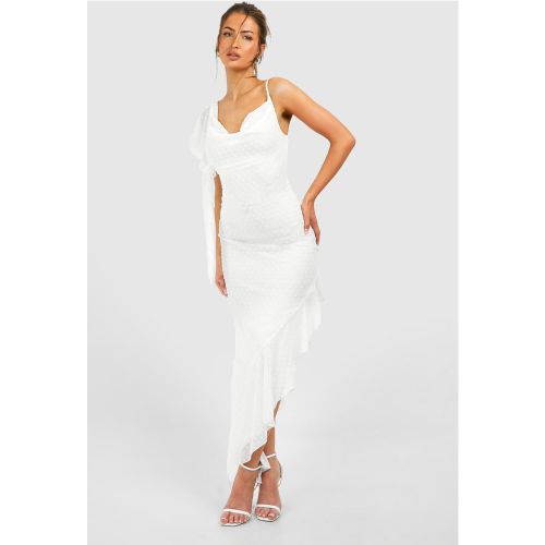Robe Mi-Longue À Volants - 46 - boohoo - Modalova