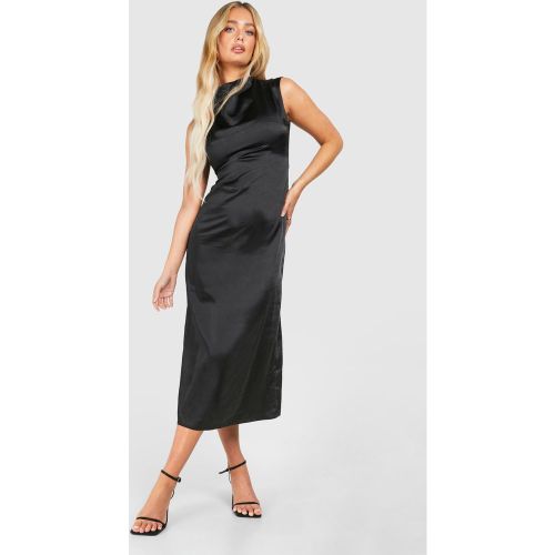 Robe Mi-Longue Satinée À Manches Capées - 38 - boohoo - Modalova