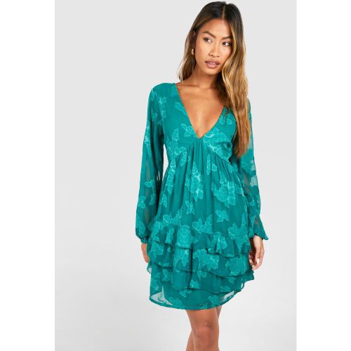 Robe Babydoll Fleurie - 36 - boohoo - Modalova