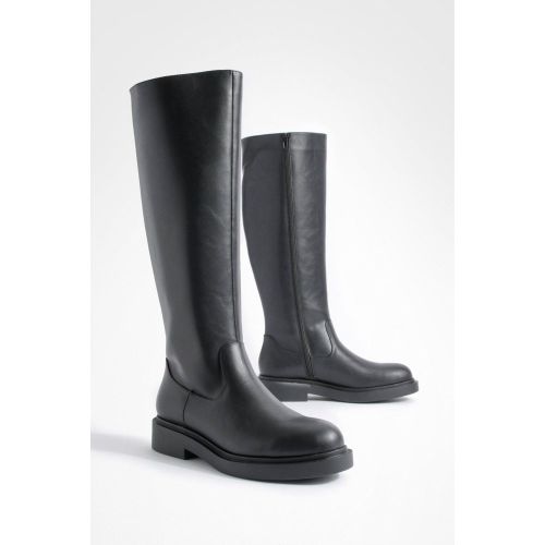 Bottes Hautes Minimalistes À Plateforme - 36 - boohoo - Modalova