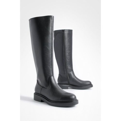 Bottes Hautes Minimalistes À Plateforme - 39 - boohoo - Modalova
