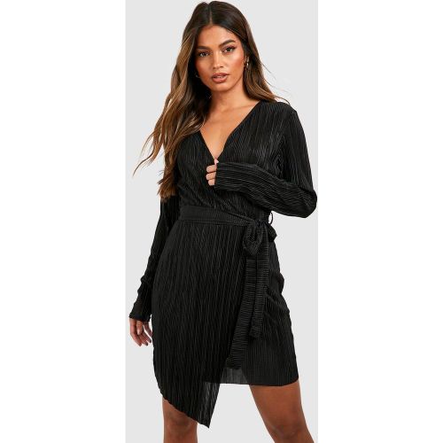 Robe Portefeuille Courte Plissée - 38 - boohoo - Modalova