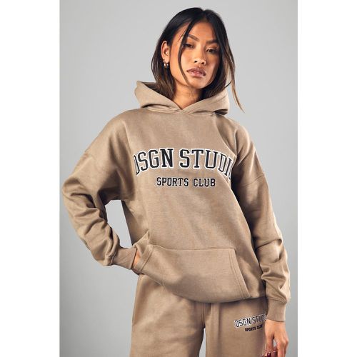 Sweat À Capuche Oversize À Slogan Dsgn Studio - S - boohoo - Modalova