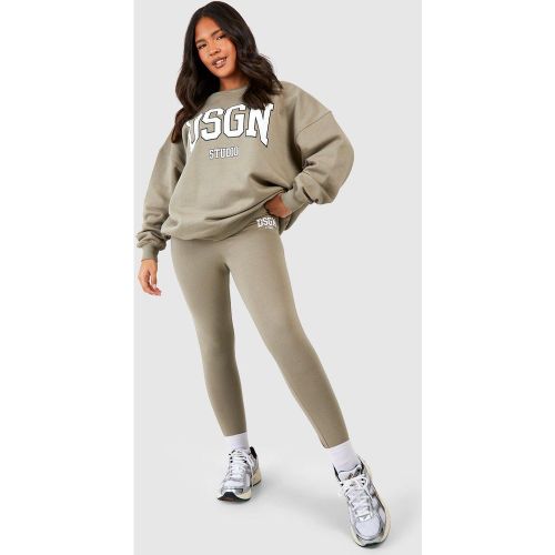 Grande Taille - Survêtement Avec Legging À Slogan Dsgn Studio - 44 - boohoo - Modalova