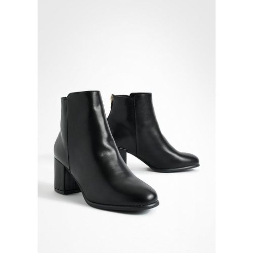 Bottines À Talon Carré - Pointure Large - 40 - boohoo - Modalova