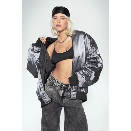 Bomber Oversize Réversible - 34 - boohoo - Modalova