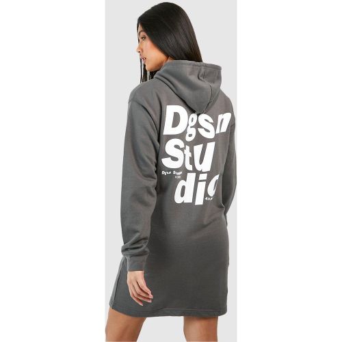 Maternité - Robe De Grossesse Avec Sweat À Capuche À Slogan - 36 - boohoo - Modalova