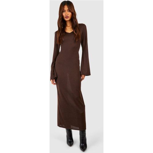 Tall" - Robe Mi-Longue À Col V - 40 - boohoo - Modalova
