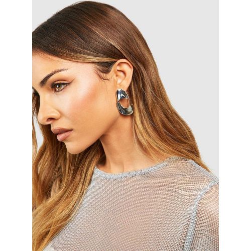 Boucles D'Oreilles Circulaires - One Size - boohoo - Modalova