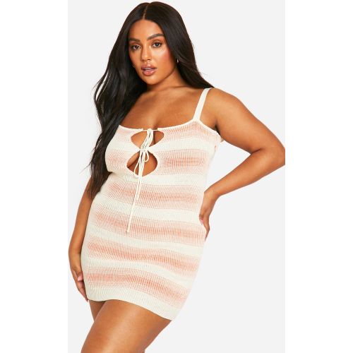 Grande Taille - Robe De Plage Nouée - 44 - boohoo - Modalova