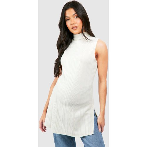 Maternité - Pull De Grossesse À Col Montant Et Manches Longues - 40 - boohoo - Modalova