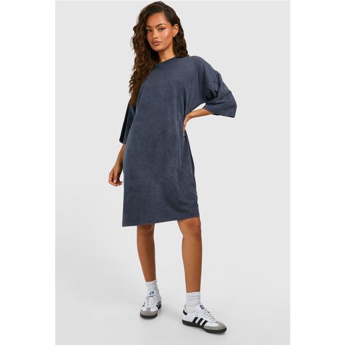 Robe T-Shirt Oversize Délavée - 38 - boohoo - Modalova