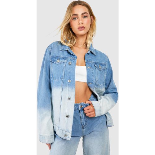 Veste En Jean Tie Dye - 40 - boohoo - Modalova