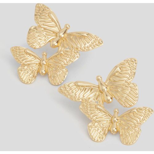 Butterfly Drop Earrings - boohoo - Modalova