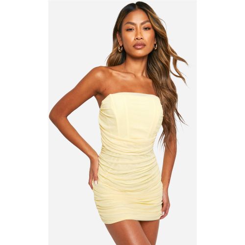 Robe Froncée En Mesh - 42 - boohoo - Modalova