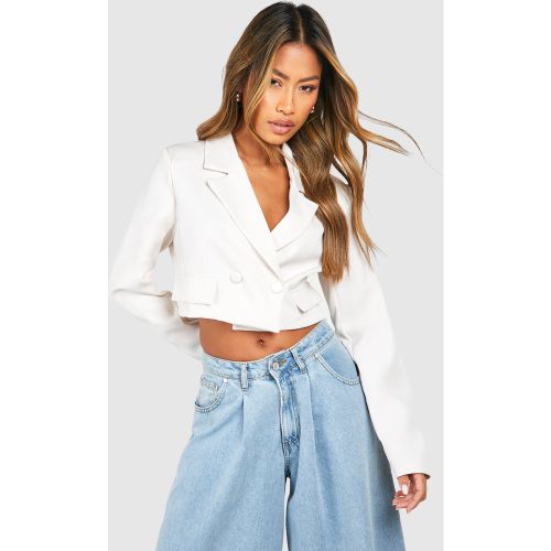 Blazer Court Basique - Blanc Écru - 38, Blanc Écru - boohoo - Modalova