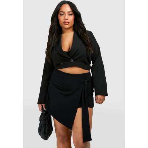 Grande Taille - Mini-Jupe Côtelée À Ceinture - 44 - boohoo - Modalova