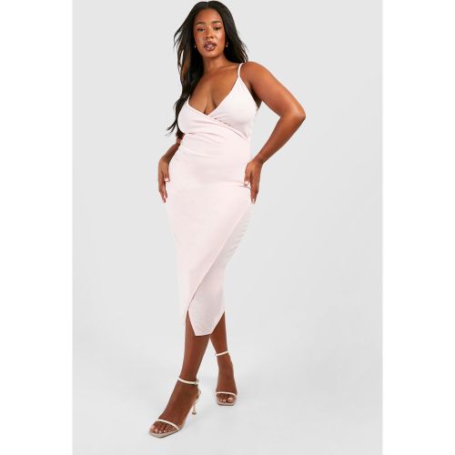Grande Taille - Robe Mi-Longue Froncée - 56 - boohoo - Modalova