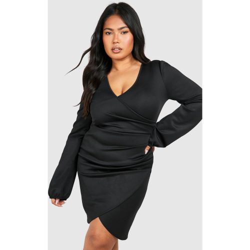 Grande Taille - Robe Portefeuille - 56 - boohoo - Modalova