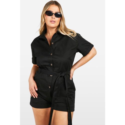 Grande Taille - Combishort Cargo Utilitaire - 44 - boohoo - Modalova