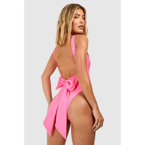 Maillot De Bain Une Pièce À Col Rond - 34 - boohoo - Modalova