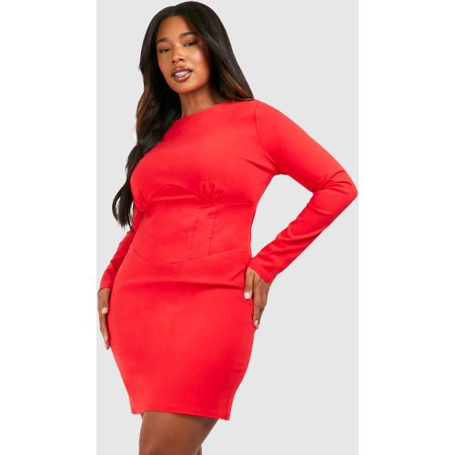 Grande Taille - Robe Courte À Corset - 44 - boohoo - Modalova