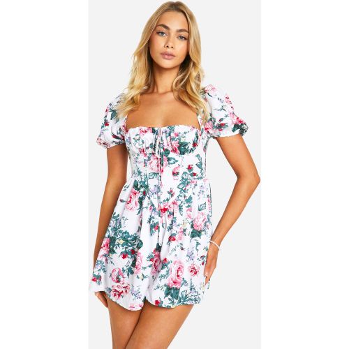 Combishort Champêtre Fleuri - 36 - boohoo - Modalova