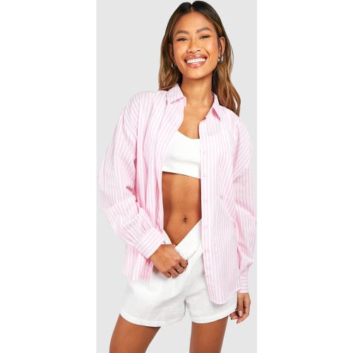 Chemise Oversize Rayée - 34 - boohoo - Modalova