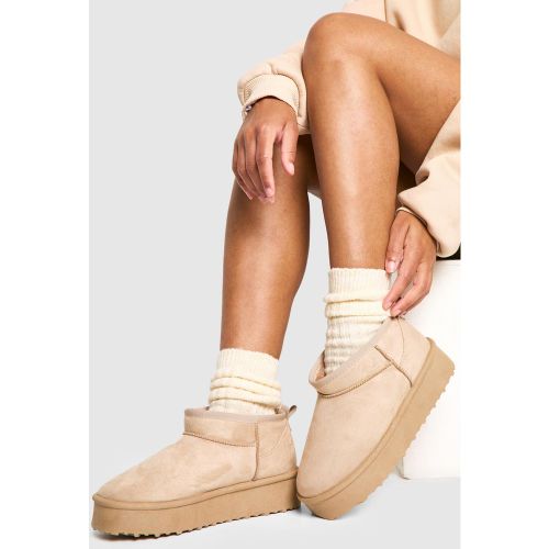 Bottes Fourrées Basses - 36 - boohoo - Modalova