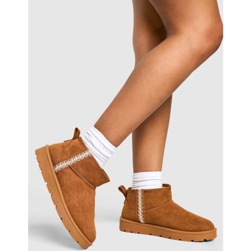 Mini Bottines Confort Brodées - 36 - boohoo - Modalova