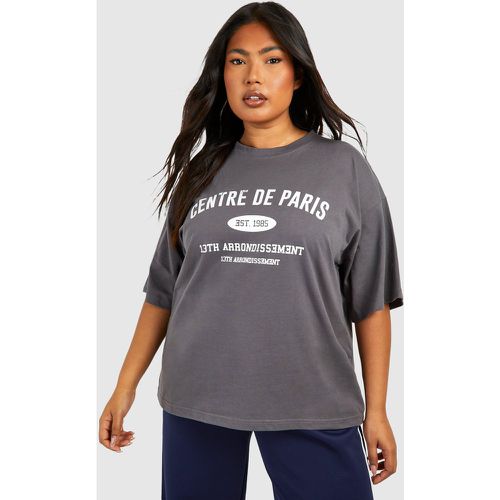 Plus" Paris Oversized T-Shirt - boohoo - Modalova
